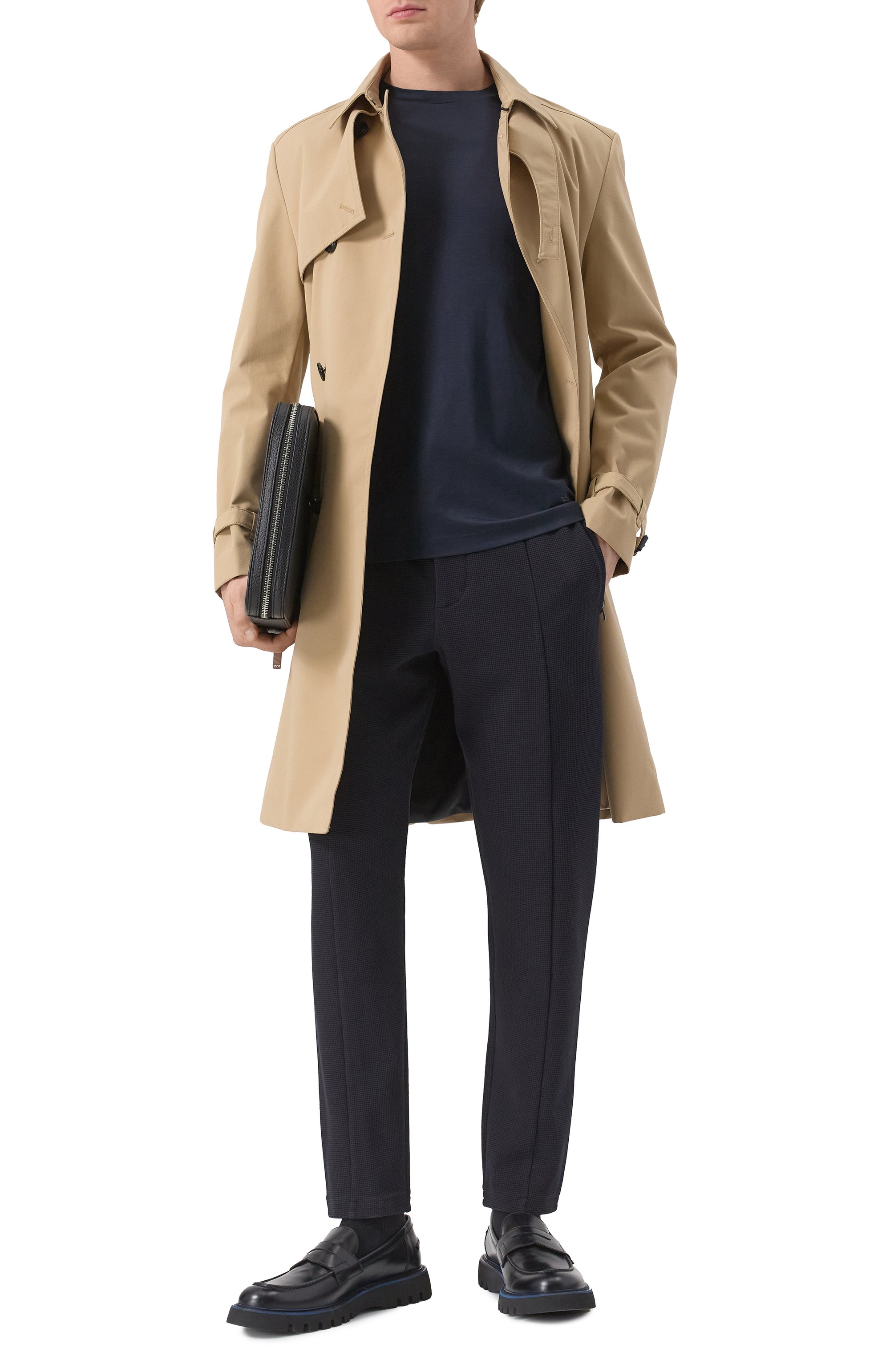 Лонгслив из лиоцелла и хлопка EMPORIO ARMANI, арт. 8N1TE9/1JUVZ, фото 2