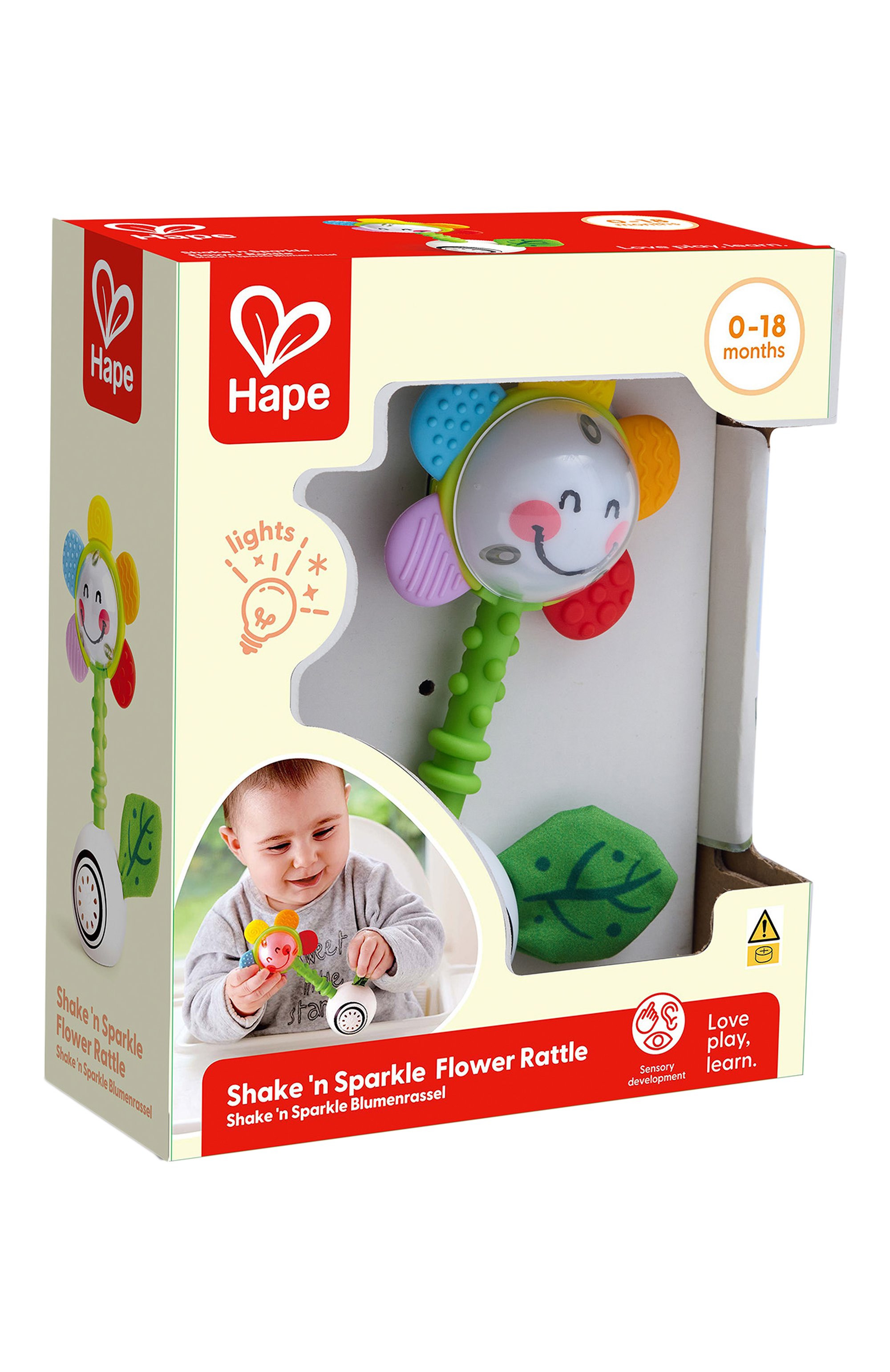 Интерактивная погремушка светящийся цветок HAPE, арт. E0133_HP, фото 1