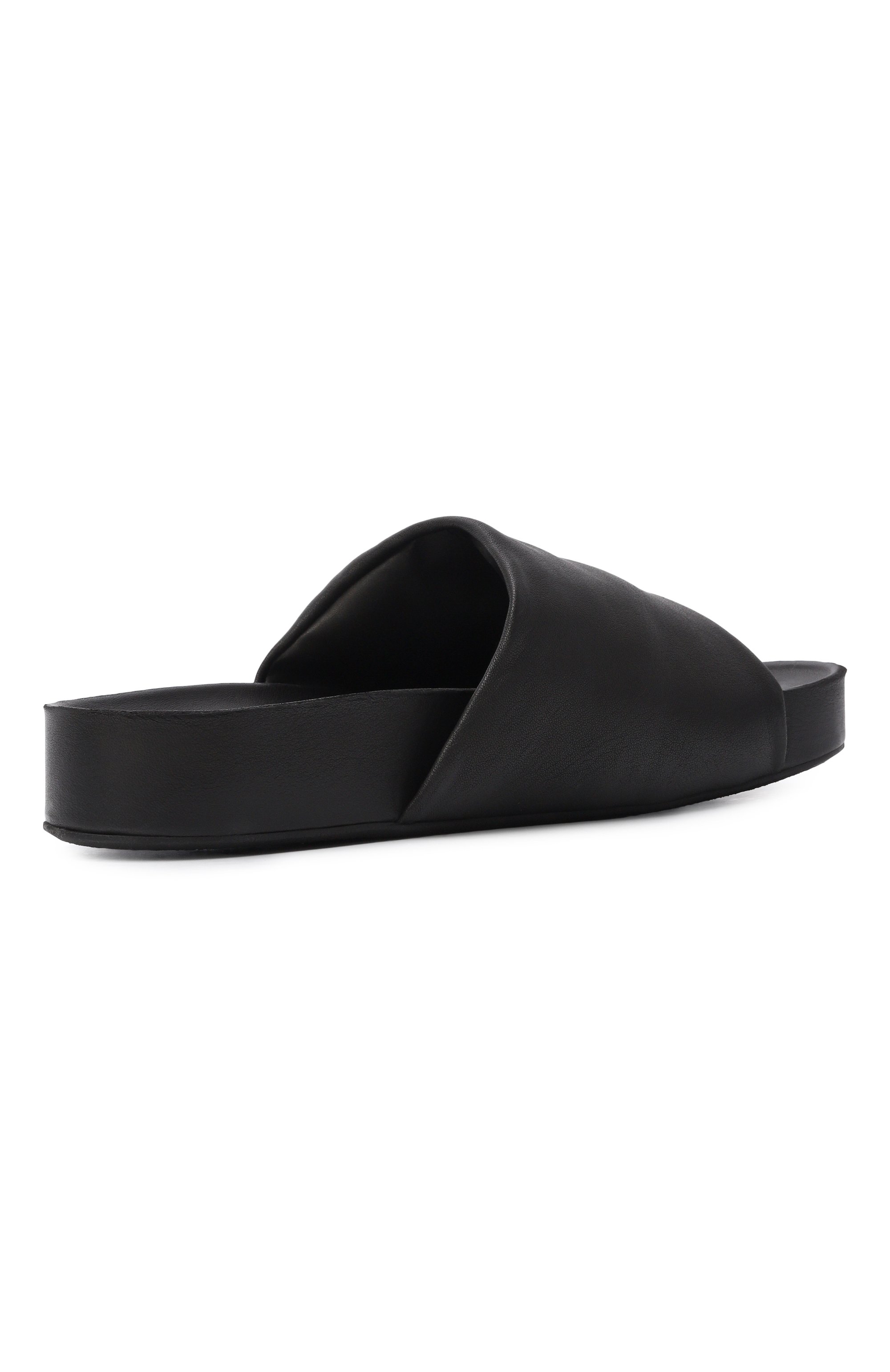 Кожаные шлепанцы UMA WANG черного цвета по цене 83000 руб., арт. US9574, фото 4 Кожаные шлепанцы UMA WANG, арт. US9574, фото 4