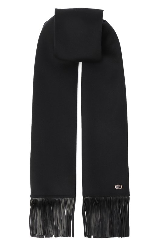 Кашемировый шарф Agnona AS0804E/D7036E Чёрный AS0804E/D7036E