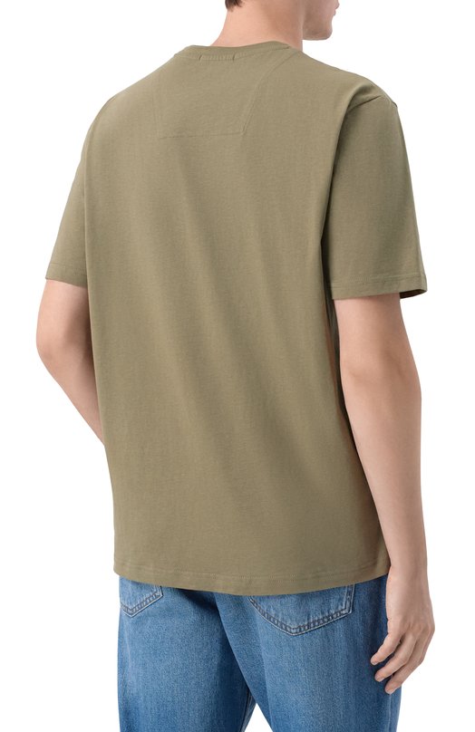 Хлопковая футболка Aeronautica Militare TS2536UJ00641 Хаки  TS2536UJ00641 Фото 4