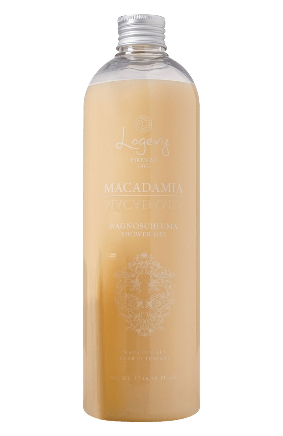 Парфюмерный гель для душа macadamia / "макадамия" (500ml) LOGEVY FIRENZE 1965 бесцветного цвета по цене 3900 руб., арт. 8050519370615, фото 1 Парфюмерный гель для душа macadamia / "макадамия" (500ml) LOGEVY FIRENZE 1965, арт. 8050519370615, фото 1