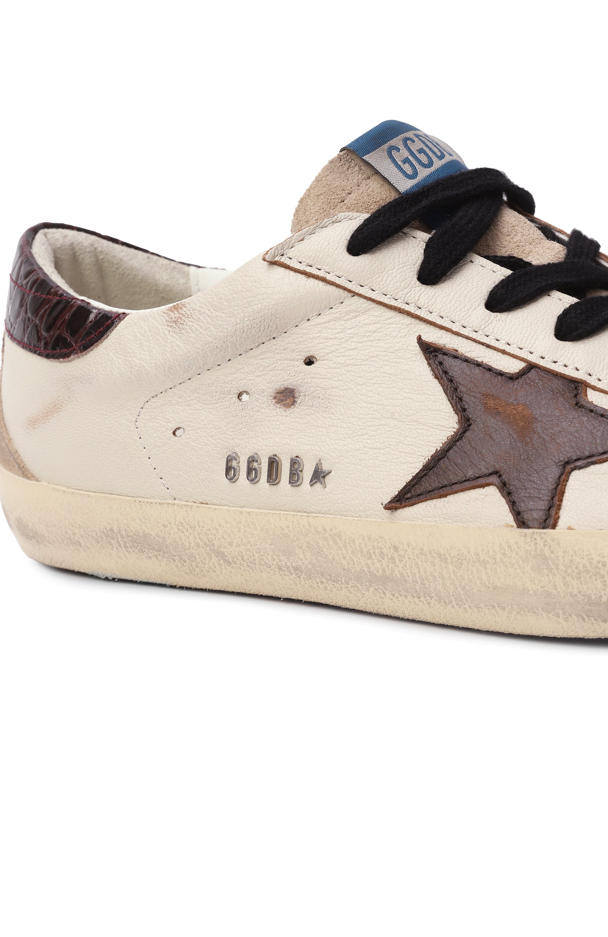 Кожаные кеды super-star GOLDEN GOOSE DELUXE BRAND, арт. GMF00102.F007553, фото 7