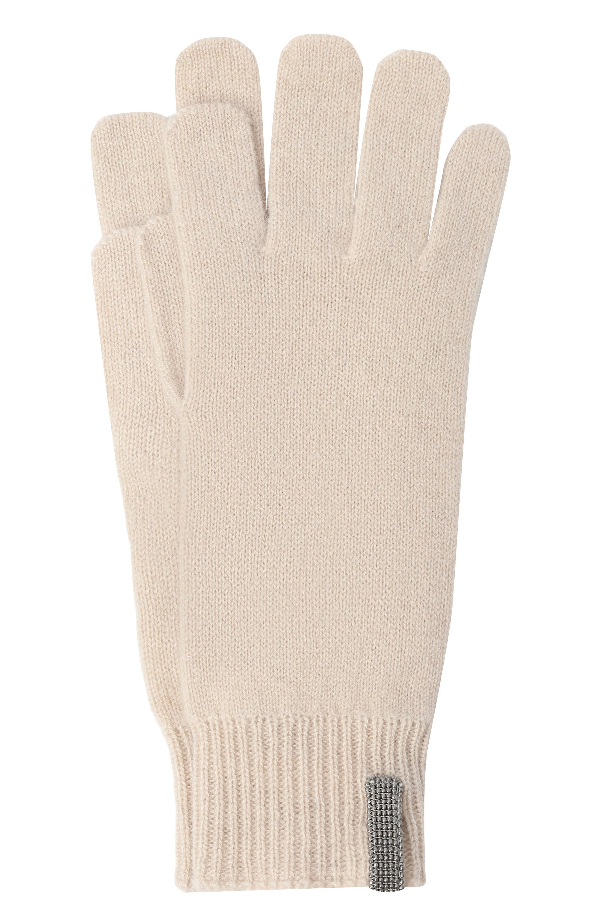 Кашемировые перчатки BRUNELLO CUCINELLI кремового цвета по цене 29950 руб., арт. B12M21189B, фото 1 Кашемировые перчатки BRUNELLO CUCINELLI, арт. B12M21189B, фото 1