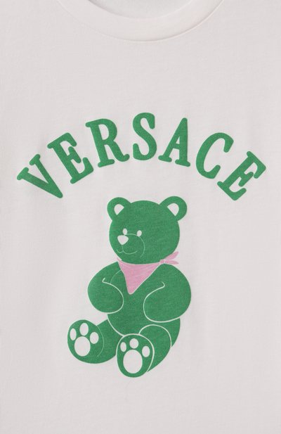 Хлопковая футболка VERSACE, арт. 1018570/1A13082, фото 3