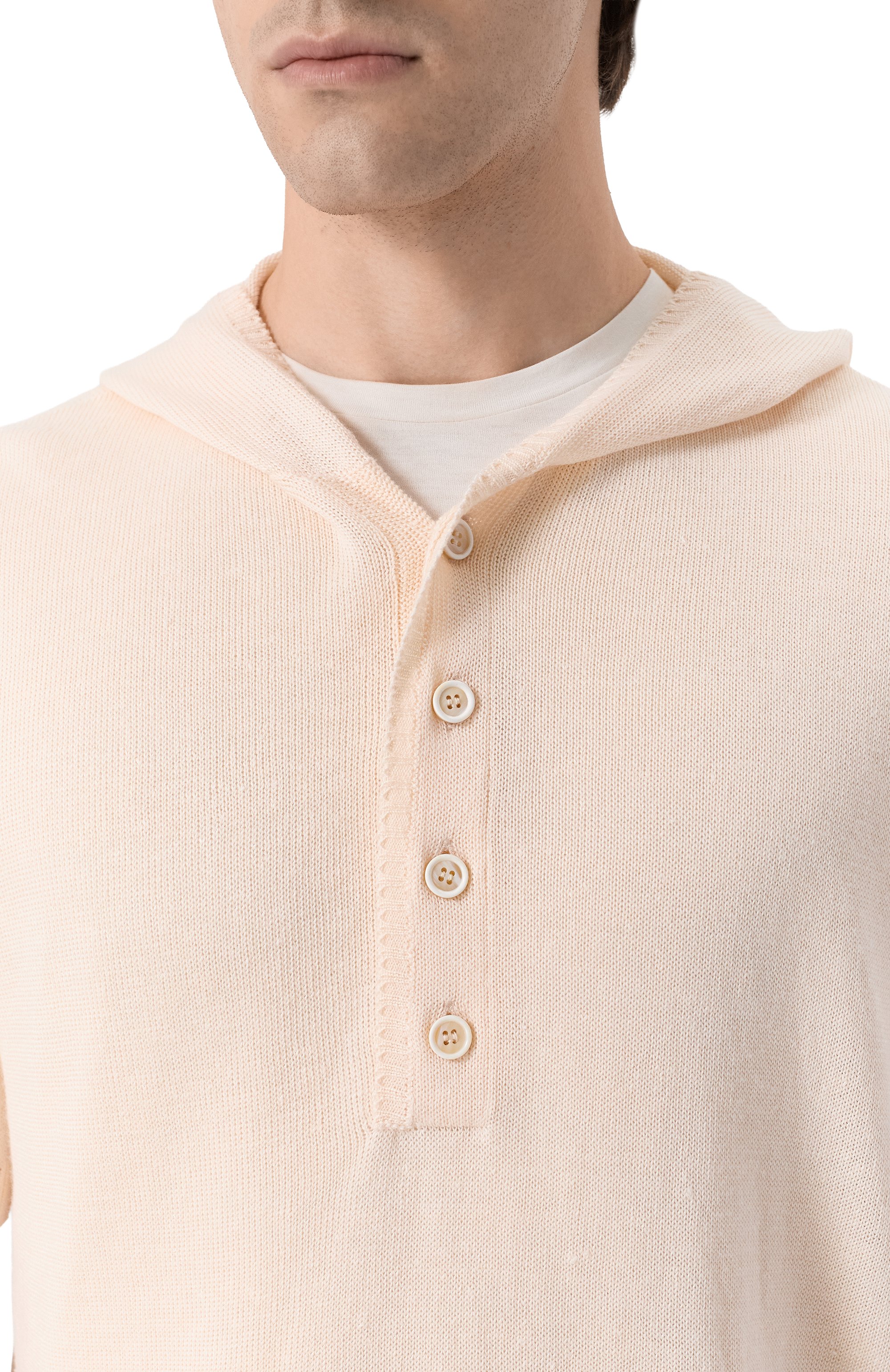 Джемпер изо льна и кашемира MVST светло-бежевого цвета по цене 93700 руб., арт. 25E/X1P/0/A004/7639, фото 5 Джемпер изо льна и кашемира MVST, арт. 25E/X1P/0/A004/7639, фото 5