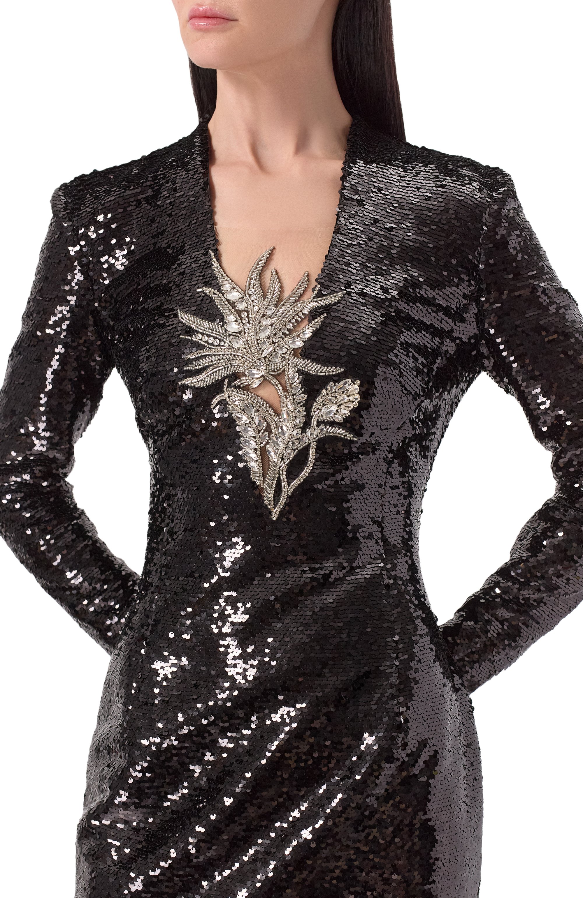 Хлопковое платье с отделкой пайетками YANINA, арт. T-2963, фото 5