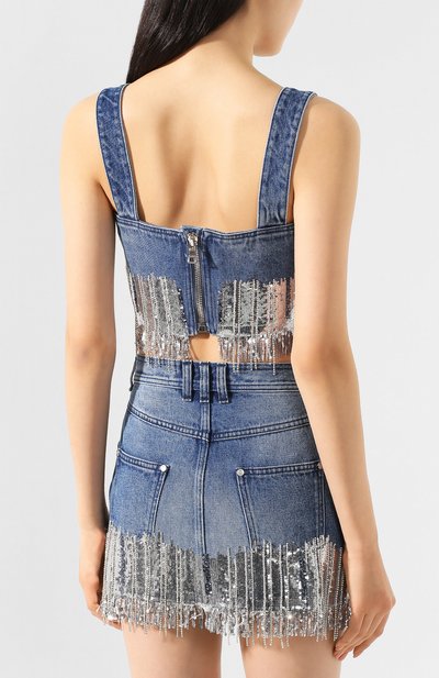 Джинсовый топ BALMAIN, арт. TF10002/D010, фото 4