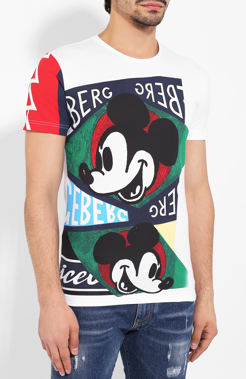 Хлопковая футболка ICEBERG, арт. 19I I1P0/F01D/6301, фото 3