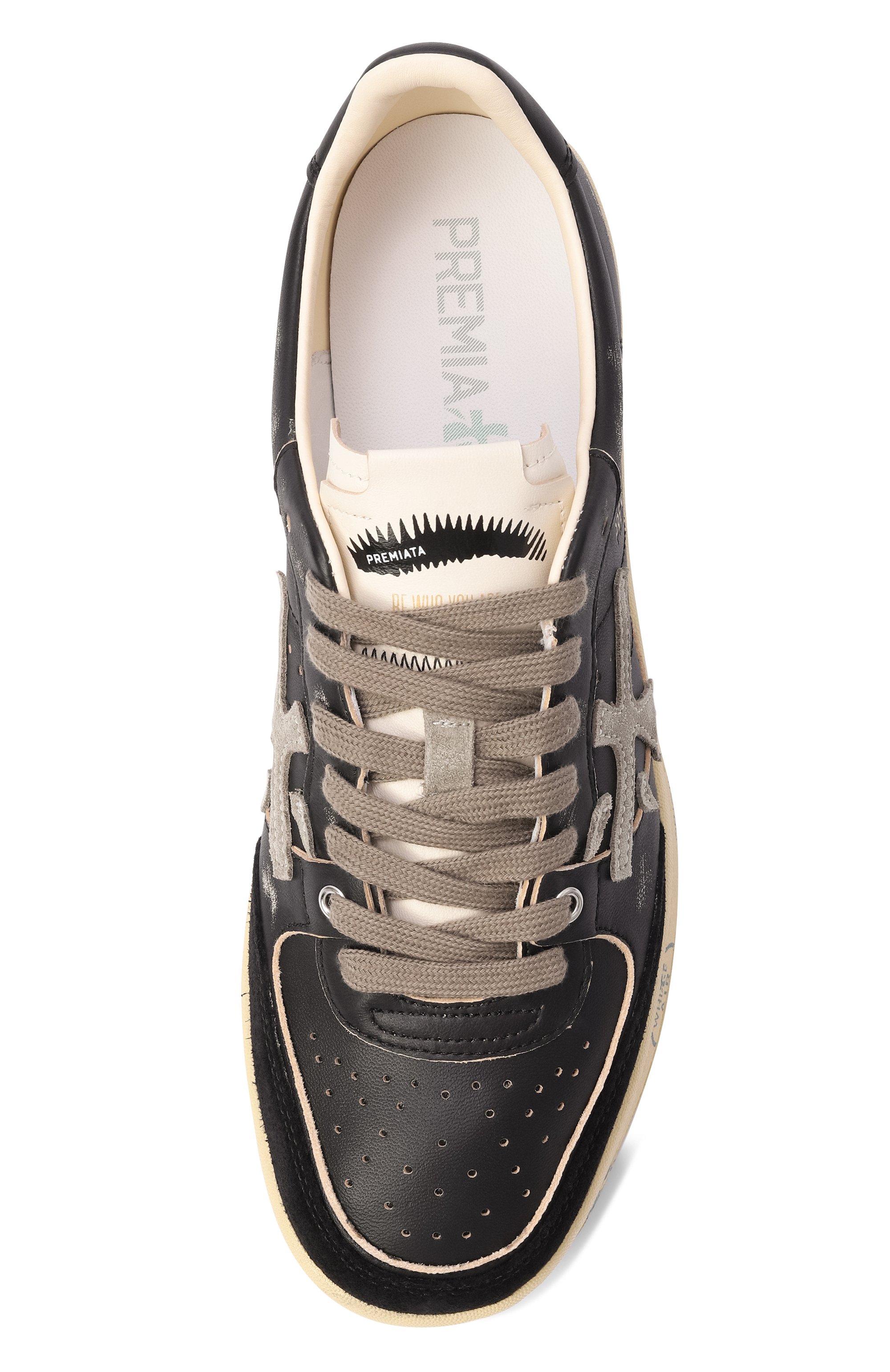 Кожаные кеды bskt clay PREMIATA черного цвета по цене 34500 руб., арт. BSKTCLAY/VAR 6909, фото 5 Кожаные кеды bskt clay PREMIATA, арт. BSKTCLAY/VAR 6909, фото 5