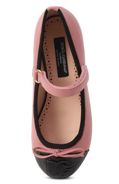 Кожаные балетки DOLCE & GABBANA, арт. D11273/A7924/29-36, фото 4