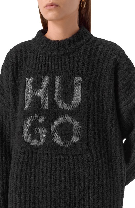 Свитер HUGO 50548245 Чёрный  50548245 Фото 5