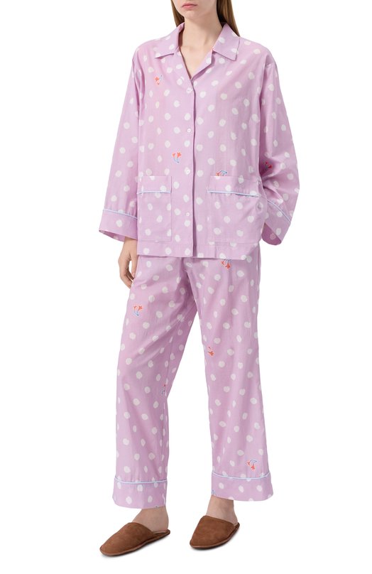 Хлопковая пижама Any Wowzers NCLS02-LDOT-LAV Сиреневый  NCLS02-LDOT-LAV Фото 2