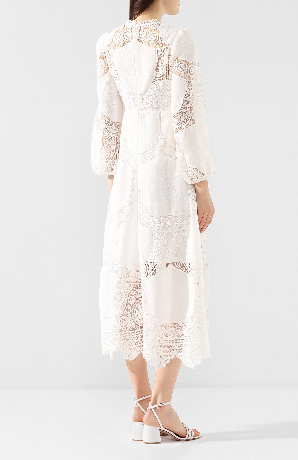 Платье из смеси льна и хлопка ZIMMERMANN, арт. 7108DB0N, фото 4