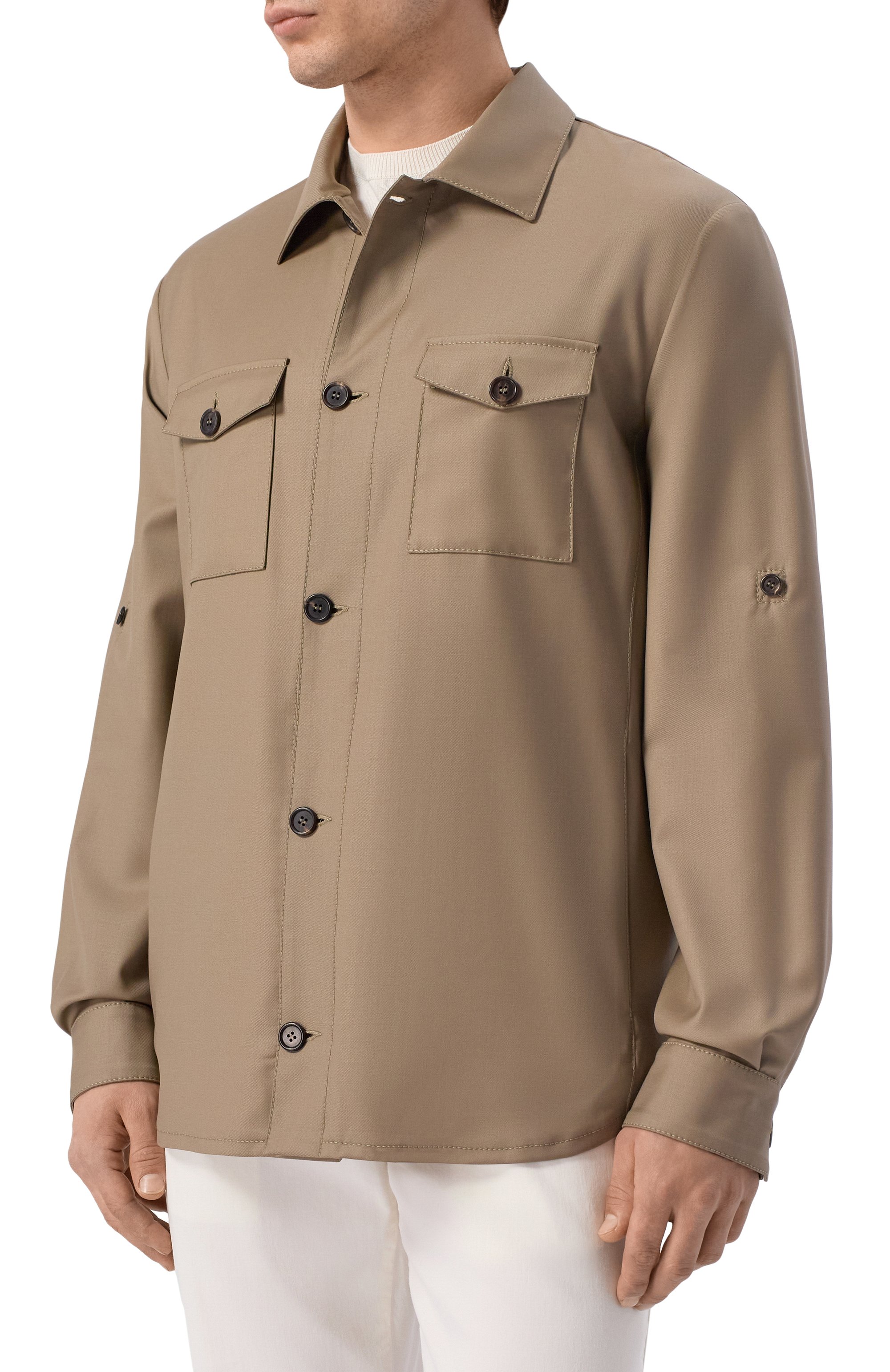 Шерстяная куртка-рубашка MVST, арт. M26.CSM.J404/V0074-TECH W00L, фото 3