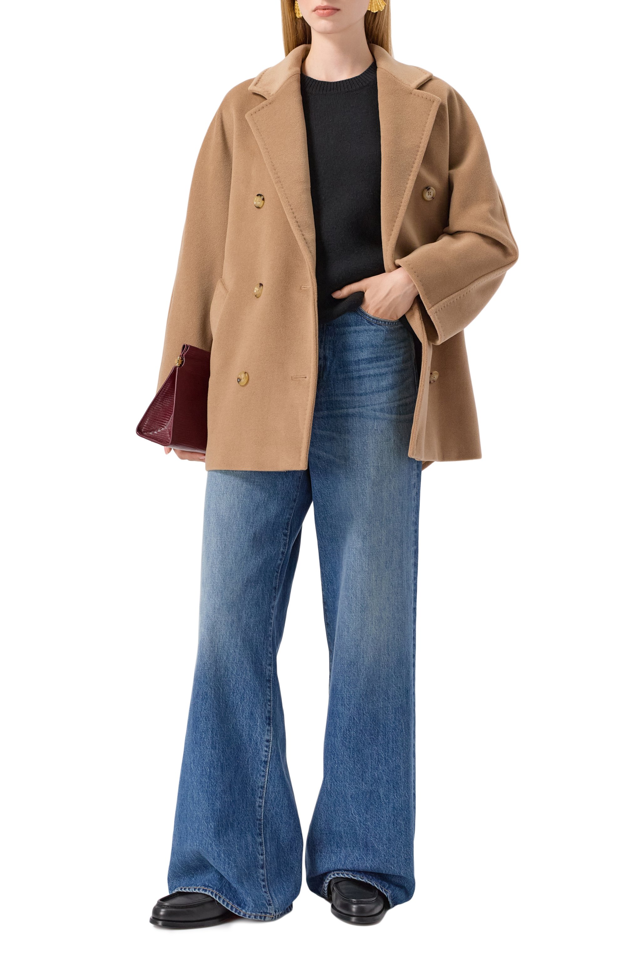 Пальто из шерсти и кашемира MAX MARA бежевого цвета по цене 237500 руб., арт. REBUS, фото 2 Пальто из шерсти и кашемира MAX MARA, арт. REBUS, фото 2