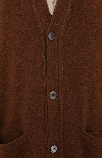Кашемировый кардиган EXTREME CASHMERE коричневого цвета по цене 79100 руб., арт. 125/C0C0, фото 5 Кашемировый кардиган EXTREME CASHMERE, арт. 125/C0C0, фото 5