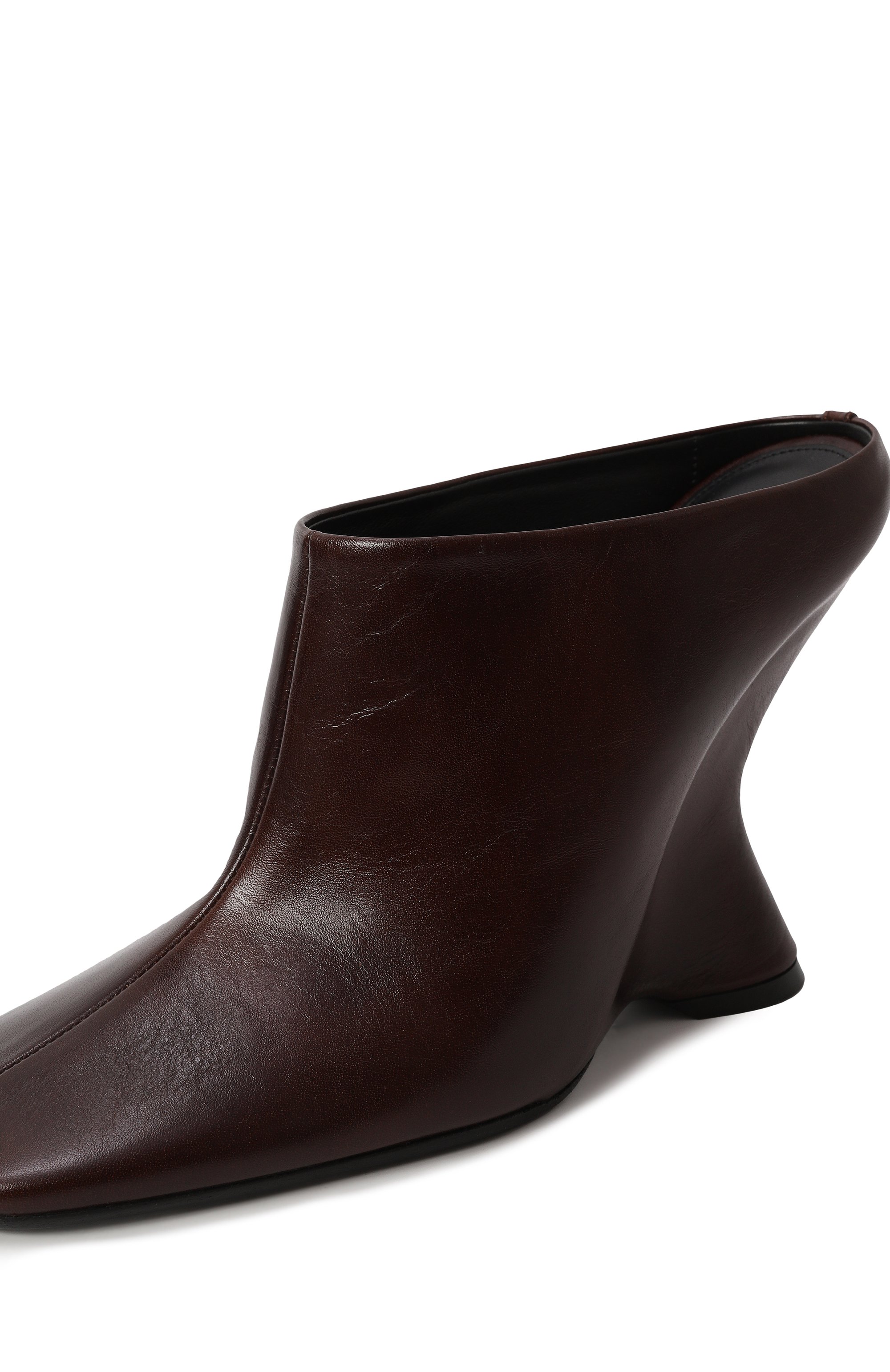 Кожаные мюли DRIES VAN NOTEN темно-коричневого цвета по цене 72100 руб., арт. WS242-1408/103, фото 7 Кожаные мюли DRIES VAN NOTEN, арт. WS242-1408/103, фото 7