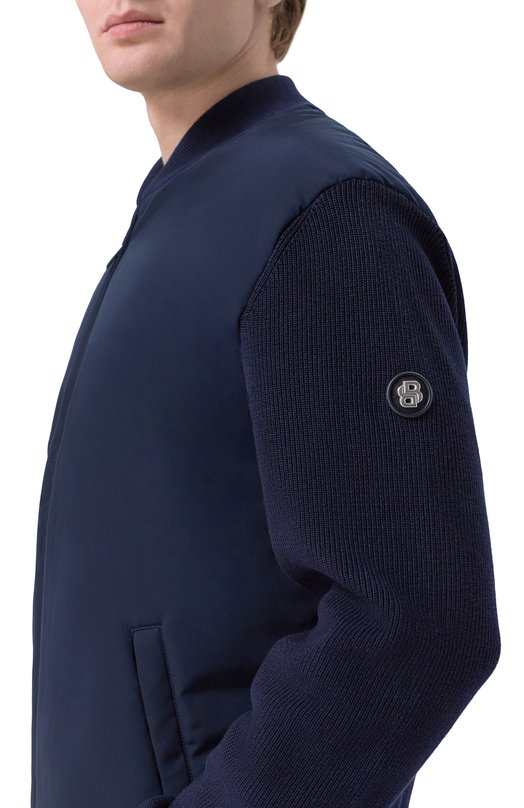 Комбинированный кардиган BOSS 50556325 Синий  50556325 Фото 5