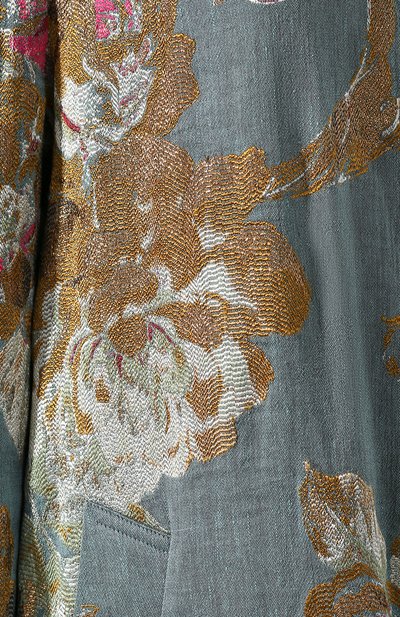 Пальто из смеси хлопка и льна DRIES VAN NOTEN синего цвета по цене 133000 руб., арт. 201-10279-9362, фото 5 Пальто из смеси хлопка и льна DRIES VAN NOTEN, арт. 201-10279-9362, фото 5