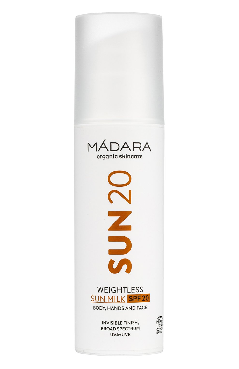 Легкое солнцезащитное молочко spf20 (150ml) MADARA, арт. A3402, фото 1