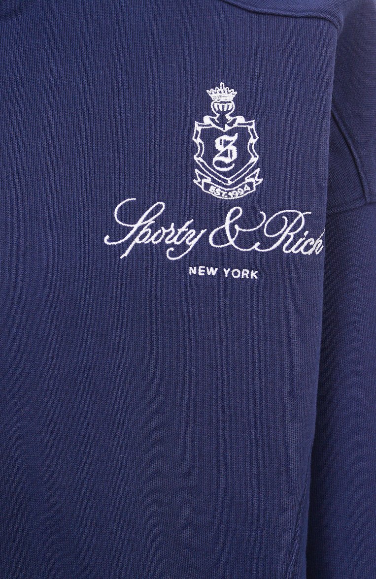 Хлопковый свитшот SPORTY AND RICH, арт. ST073606231BL106, фото 1