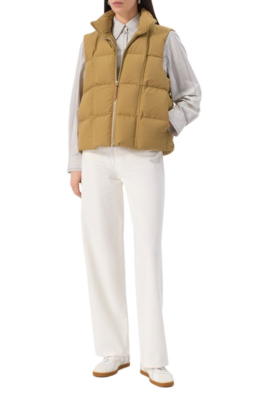 Пуховый жилет Jil Sander J40AF0169-J74276 Жёлтый  J40AF0169-J74276 Фото 2