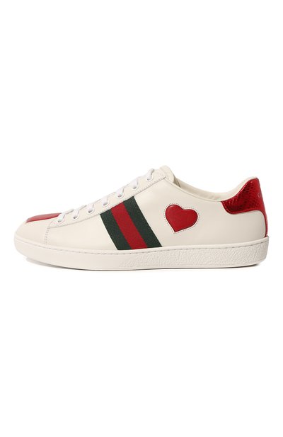 Кожаные кеды ace GUCCI, арт. 435638 A38M0, фото 4