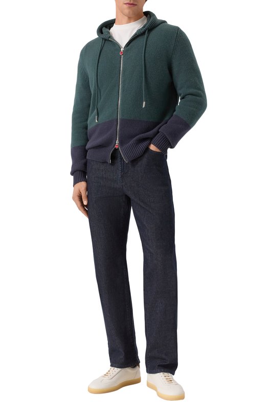 Кашемировый кардиган Kiton UMK0799A0061 Зелёный  UMK0799A0061 Фото 2