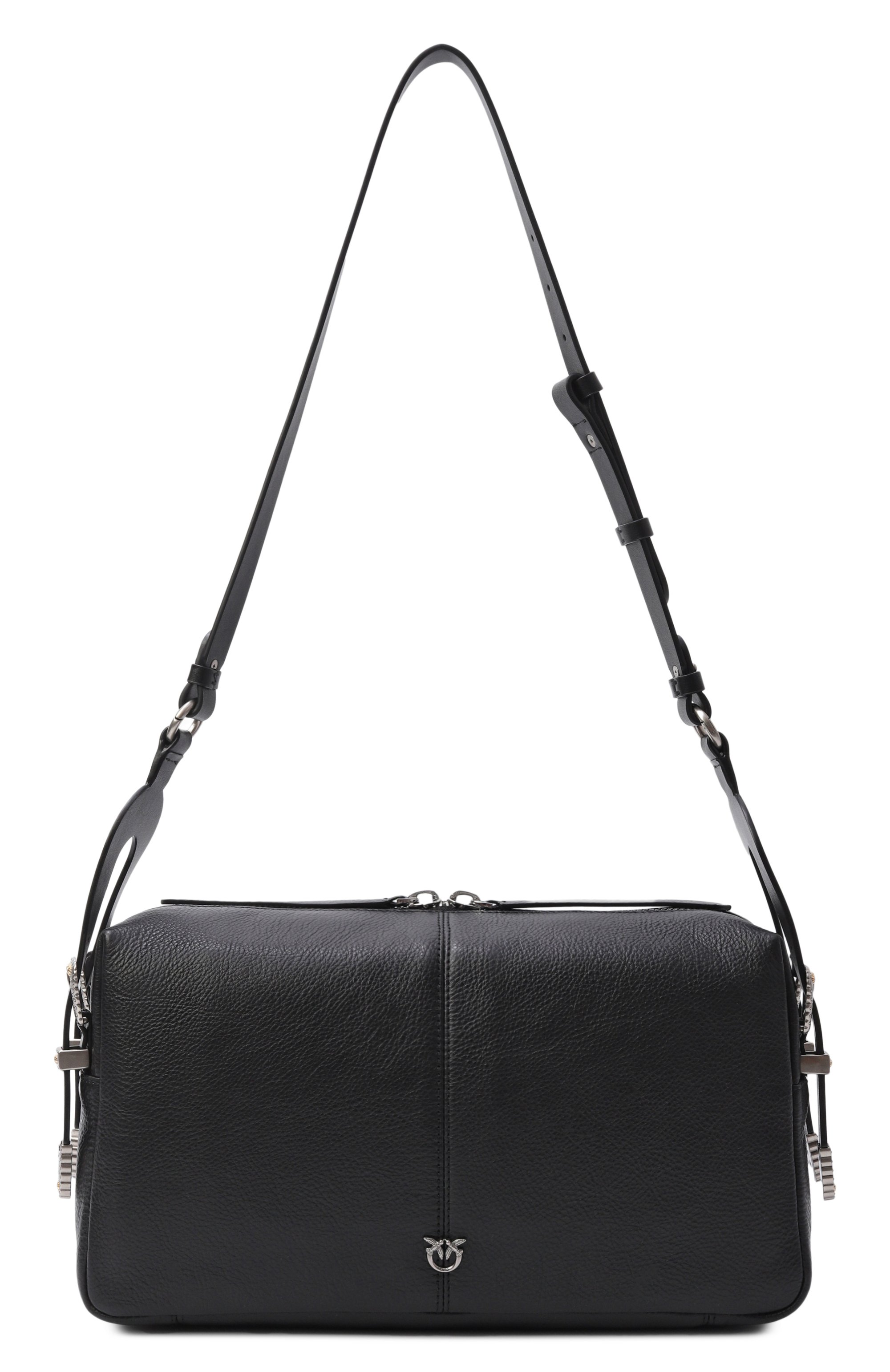 Сумка keeper PINKO черного цвета по цене 47800 руб., арт. 106676/A2JG, фото 1 Сумка keeper PINKO, арт. 106676/A2JG, фото 1