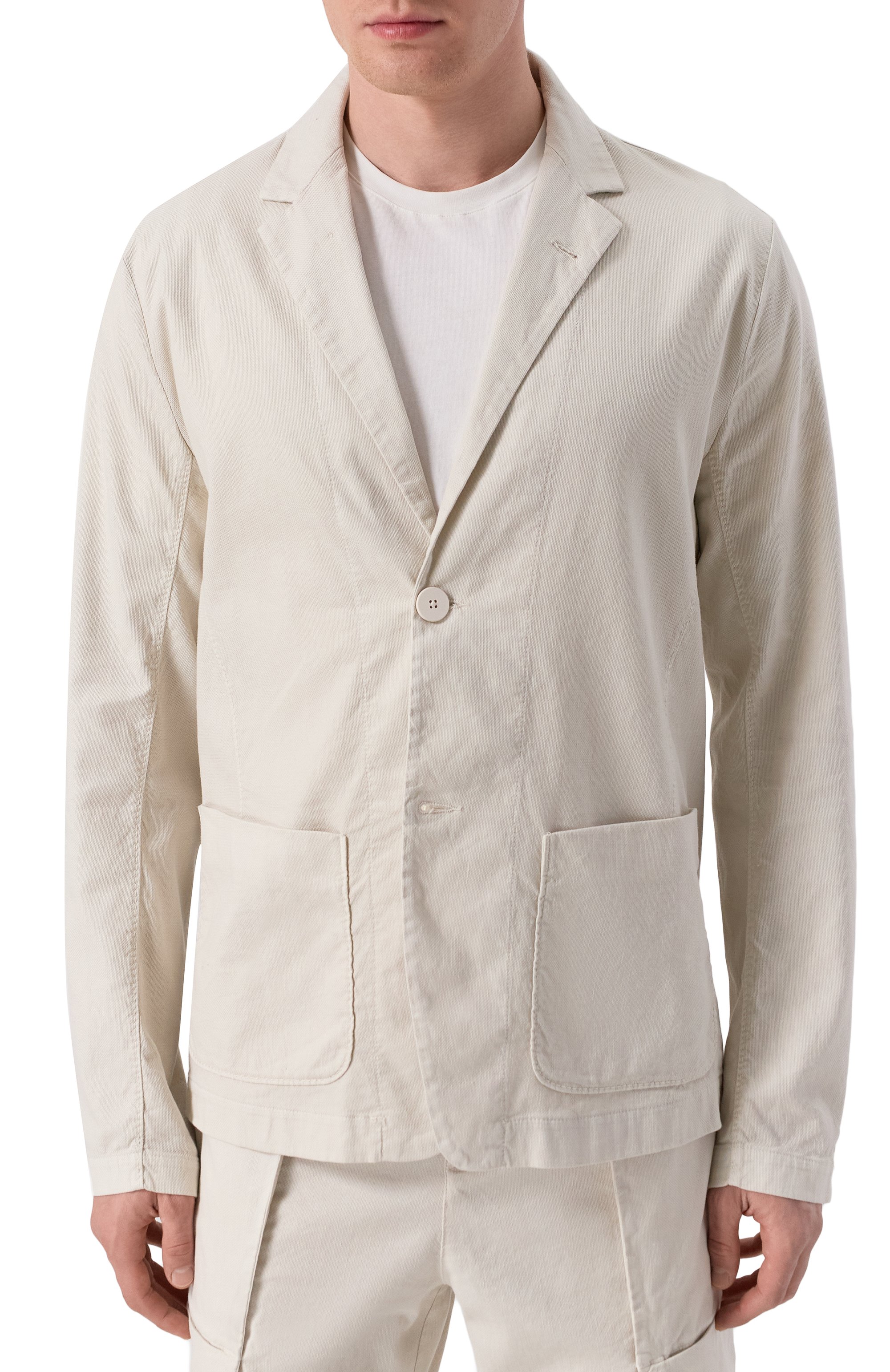 Пиджак из хлопка и льна TRANSIT, арт. CFUTRZE143, фото 4