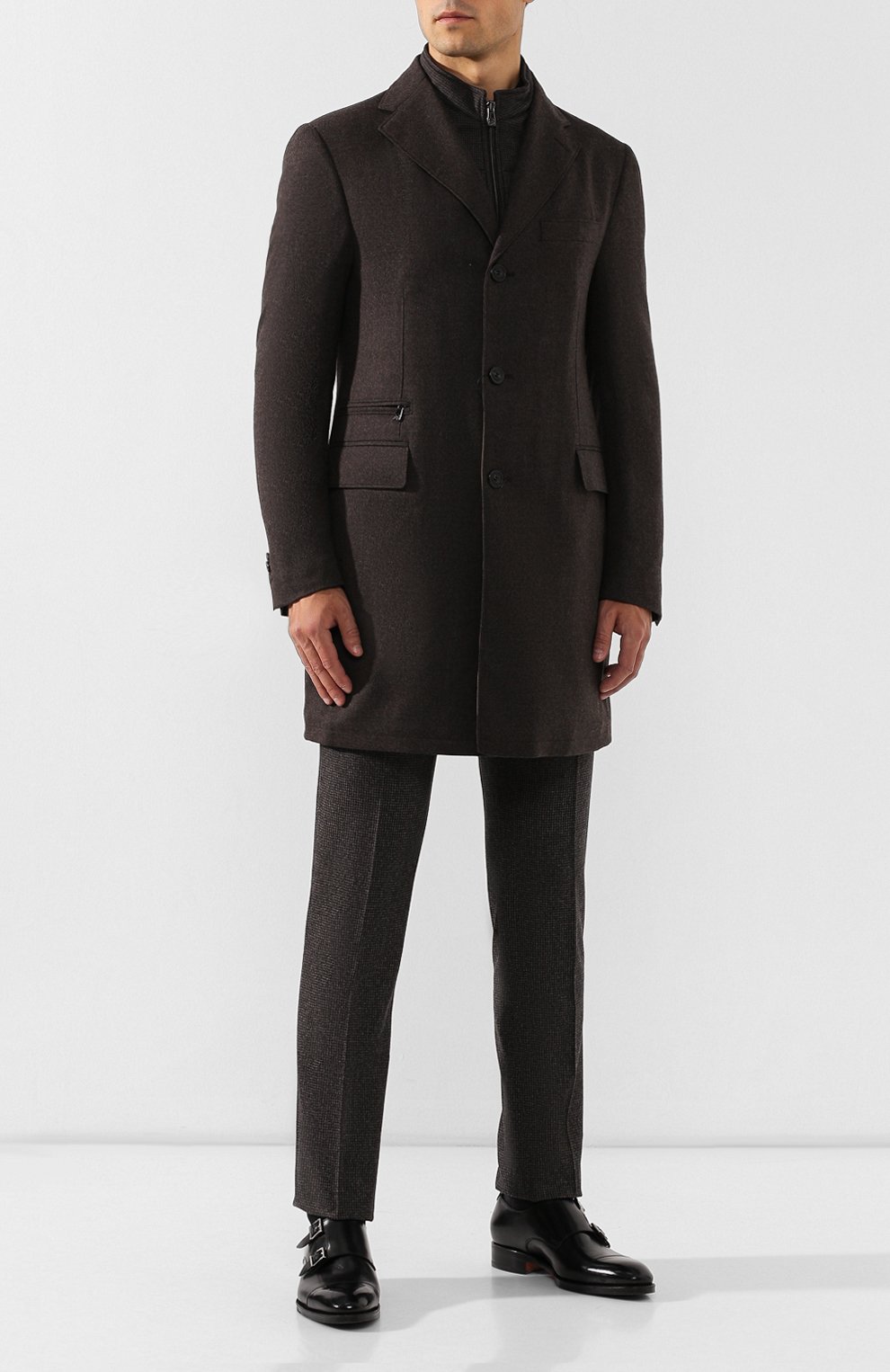 Шерстяное пальто CORNELIANI, арт. 841590-9813400/00, фото 2