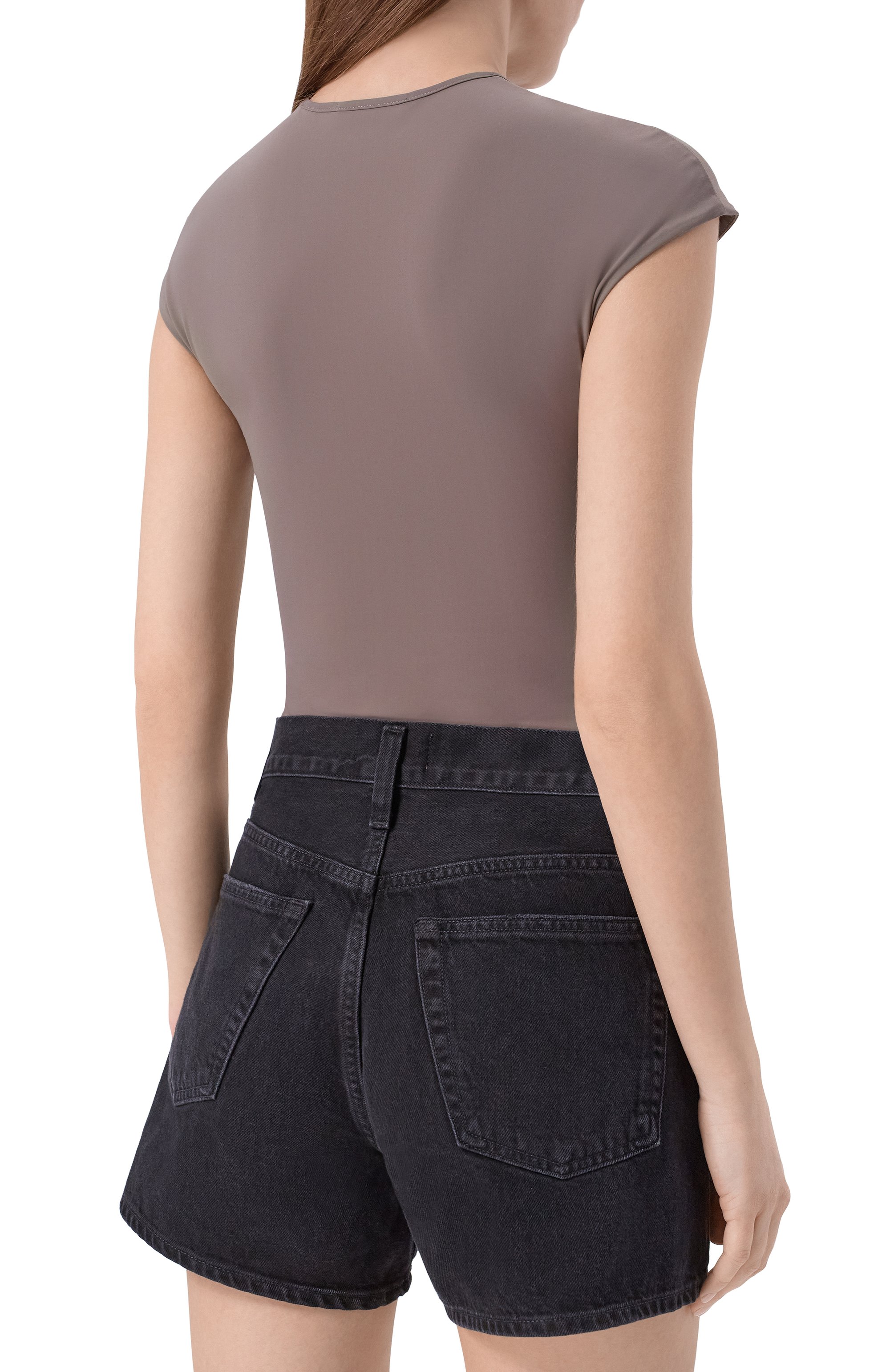 Боди AGOLDE серого цвета по цене 24950 руб., арт. A74331145, фото 4 Боди AGOLDE, арт. A74331145, фото 4