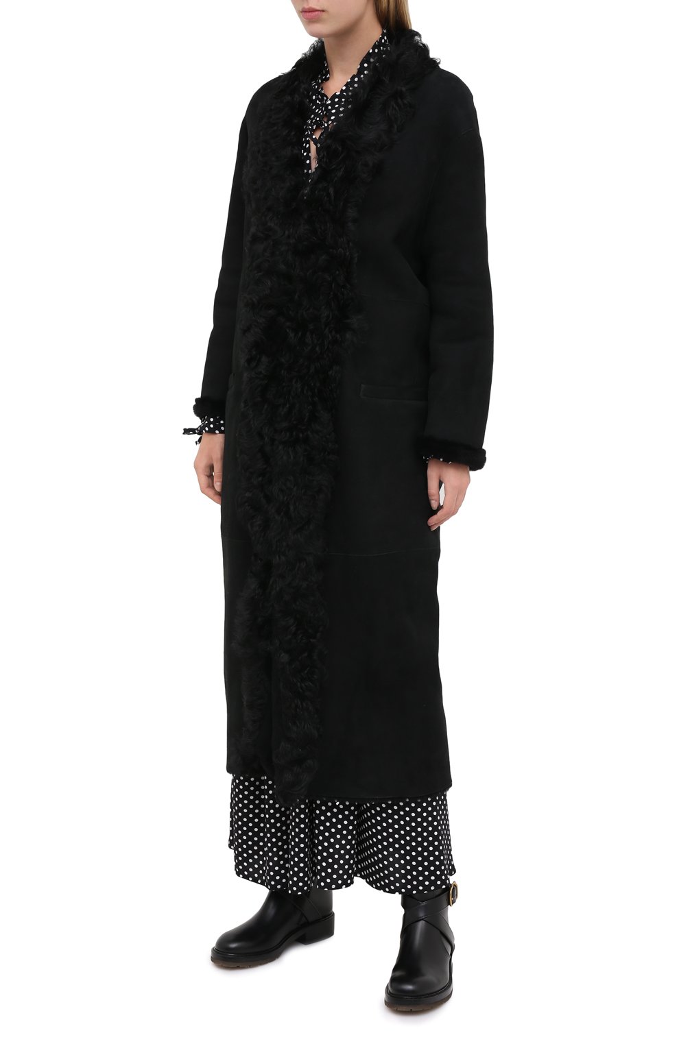 Дубленка SIMONETTA RAVIZZA черного цвета по цене 396000 руб., арт. CLELIA3/MNTN, фото 4 Дубленка SIMONETTA RAVIZZA, арт. CLELIA3/MNTN, фото 4