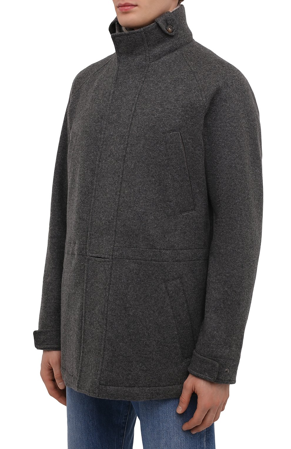 Кашемировая куртка с меховой отделкой LORO PIANA, арт. FAL9494, фото 3