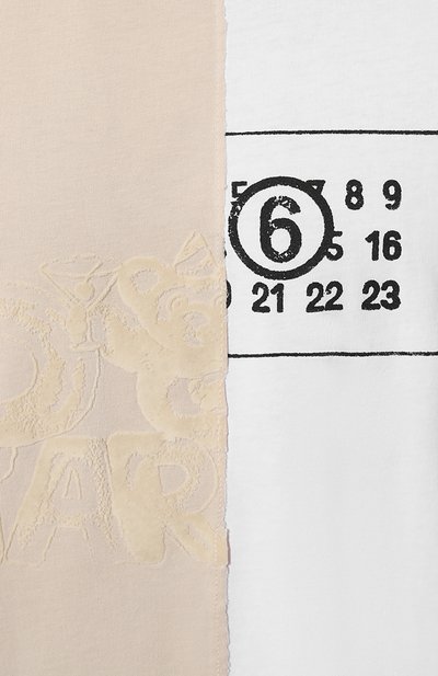 Хлопковая футболка MM6, арт. SH0GC0026/S24311, фото 5