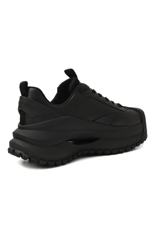 Кожаные кроссовки Chunky Emporio Armani EM003035/AF18226 Чёрный  EM003035/AF18226 Фото 5