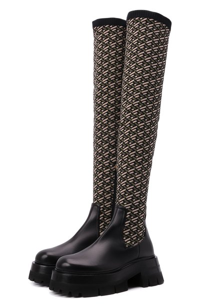 Комбинированные ботфорты VERSACE, арт. 1002055/1A01533, фото 1