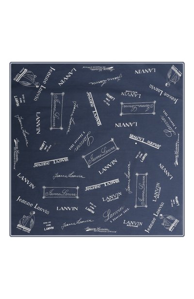 Хлопковый платок LANVIN синего цвета по цене 9215 руб., арт. 6L5555/SQ071, фото 3 Хлопковый платок LANVIN, арт. 6L5555/SQ071, фото 3
