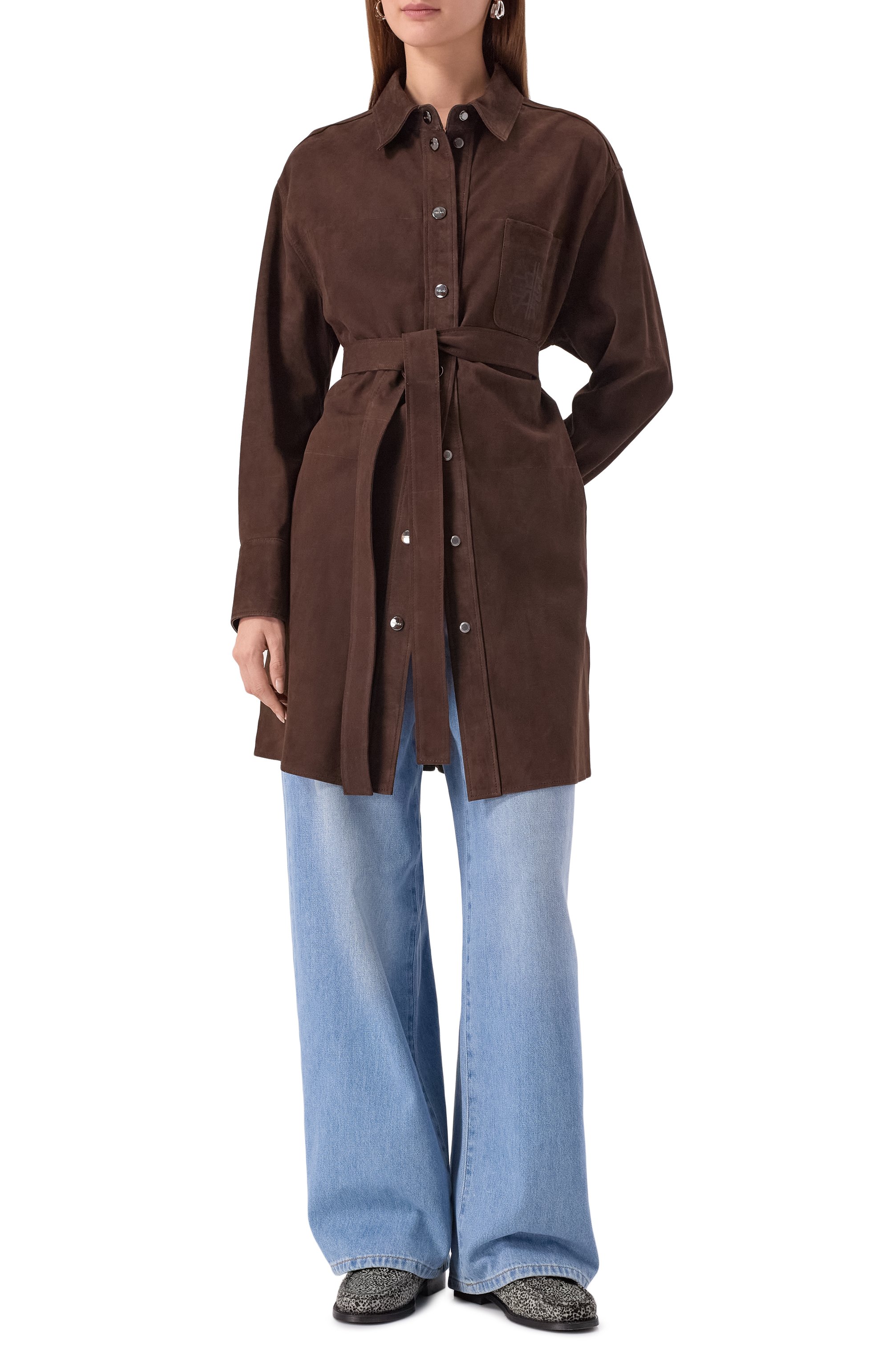 Замшевая рубашка FREEAGE, арт. B1046S, фото 2