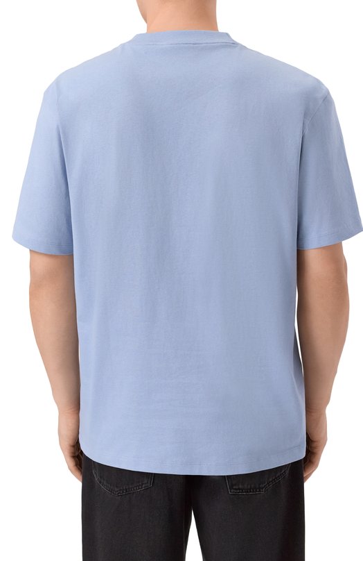 Хлопковая футболка HUGO 50488330 Голубой  50488330 Фото 4