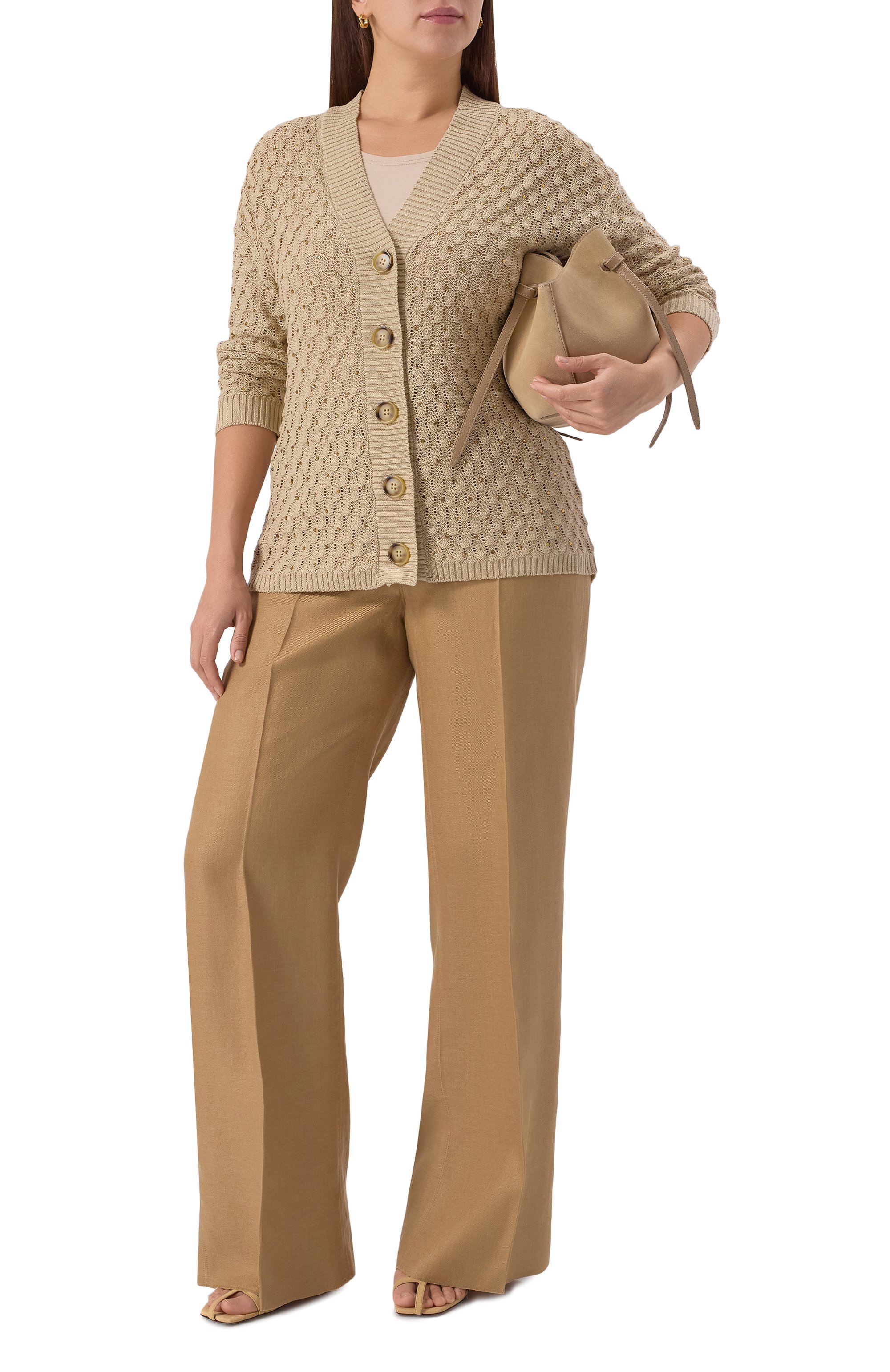 Хлопковый кардиган MARINA RINALDI, арт. ALPE, фото 2