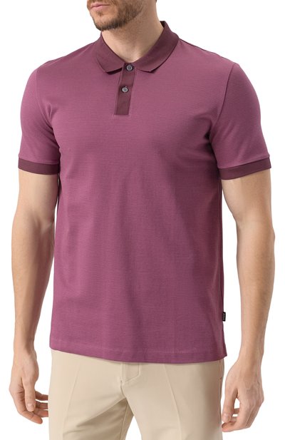 Хлопковое поло BOSS, арт. 50532246, фото 3