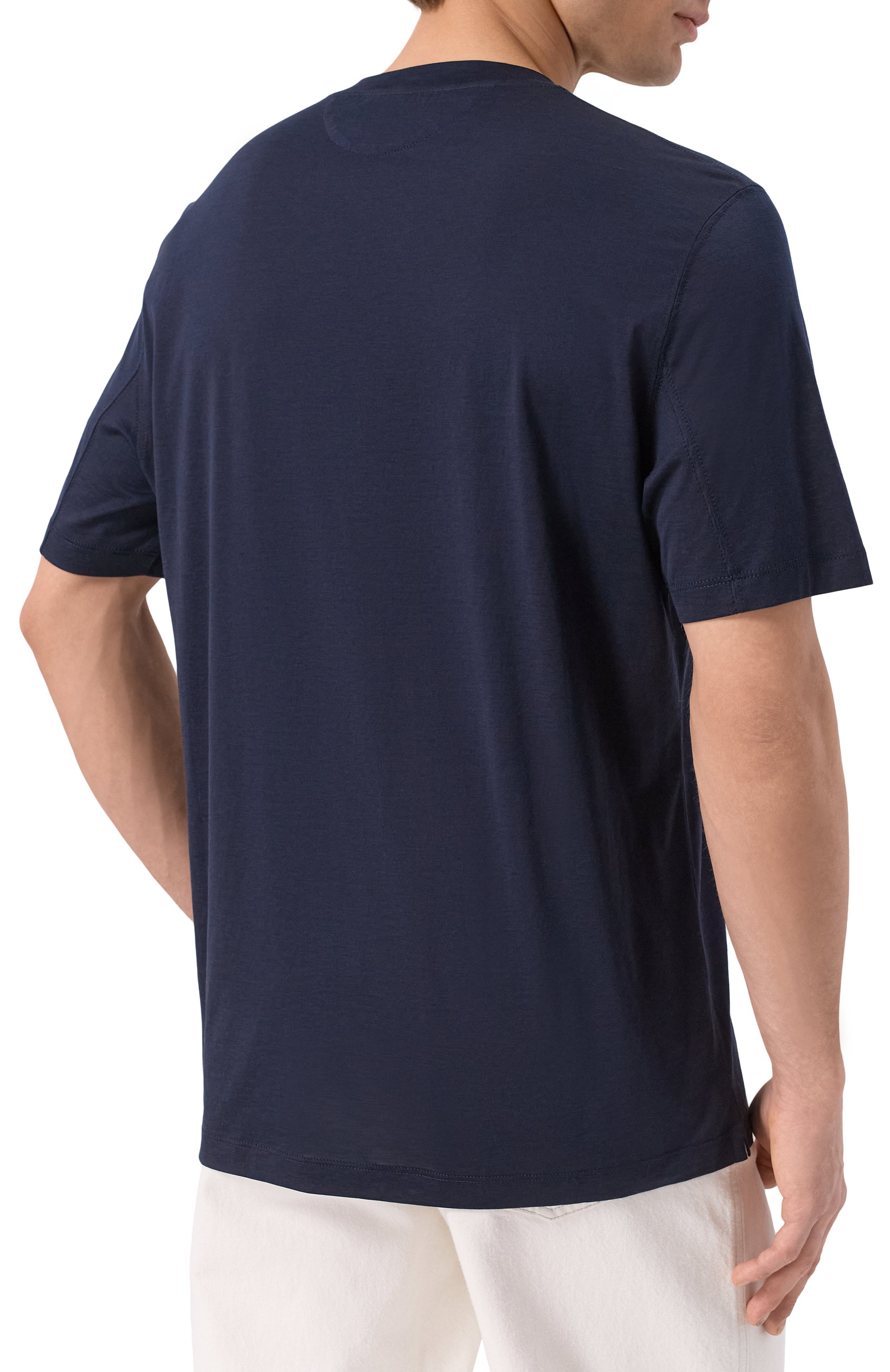 Футболка из шелка и хлопка BRUNELLO CUCINELLI, арт. MD8211308, фото 4