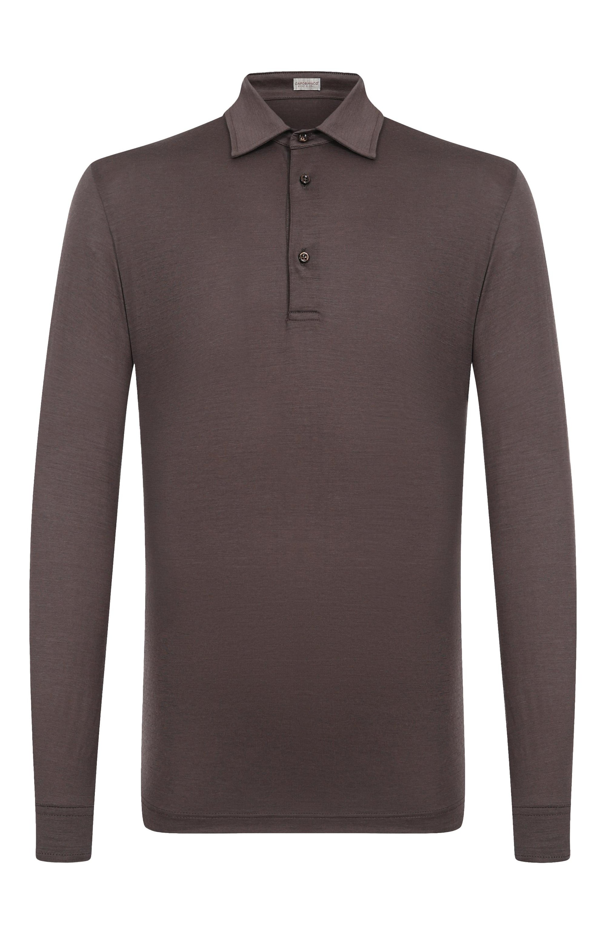 Шерстяное поло CAPOBIANCO темно-коричневого цвета по цене 52800 руб., арт. 19M611.JE00./60, фото 1 Шерстяное поло CAPOBIANCO, арт. 19M611.JE00./60, фото 1