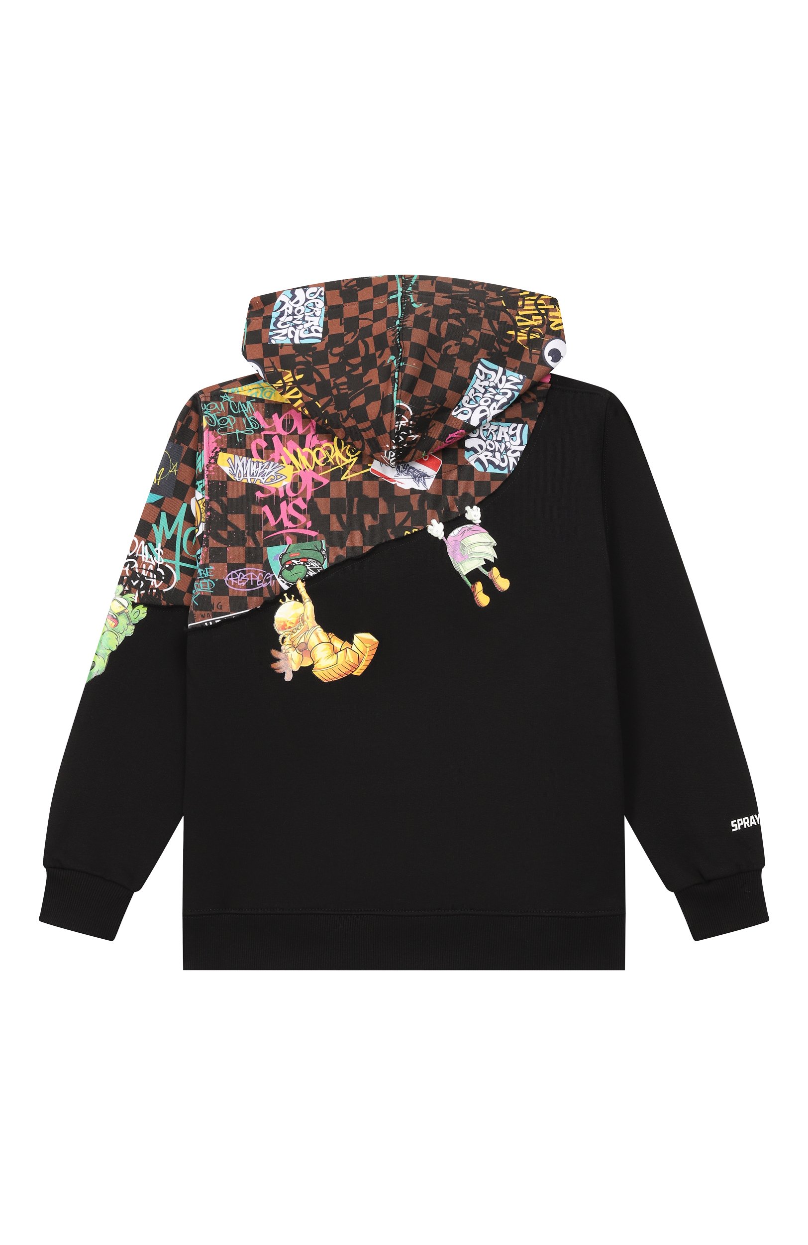 Хлопковое худи SPRAYGROUND, арт. SPY1503G/HANG IN THERE GRAFFITI REGULAR H00DIE, фото 2