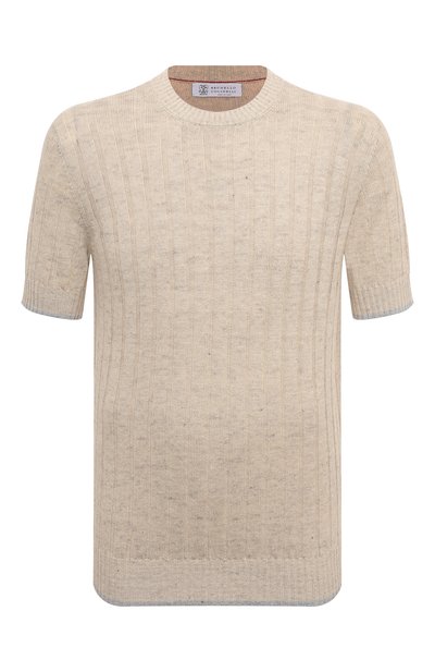 Мужской джемпер изо льна и хлопка BRUNELLO CUCINELLI, арт. M2L70B2273