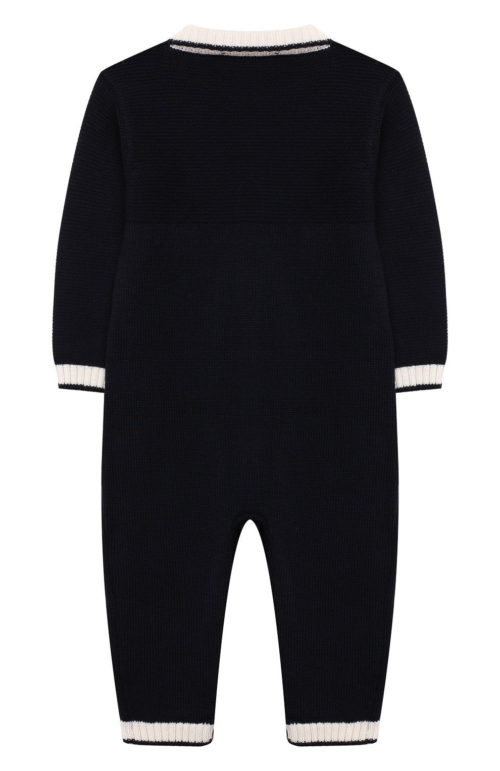 Шерстяной комбинезон BABY T темно-синего цвета по цене 10650 руб., арт. 19AI021T/1M-12M, фото 2 Шерстяной комбинезон BABY T, арт. 19AI021T/1M-12M, фото 2