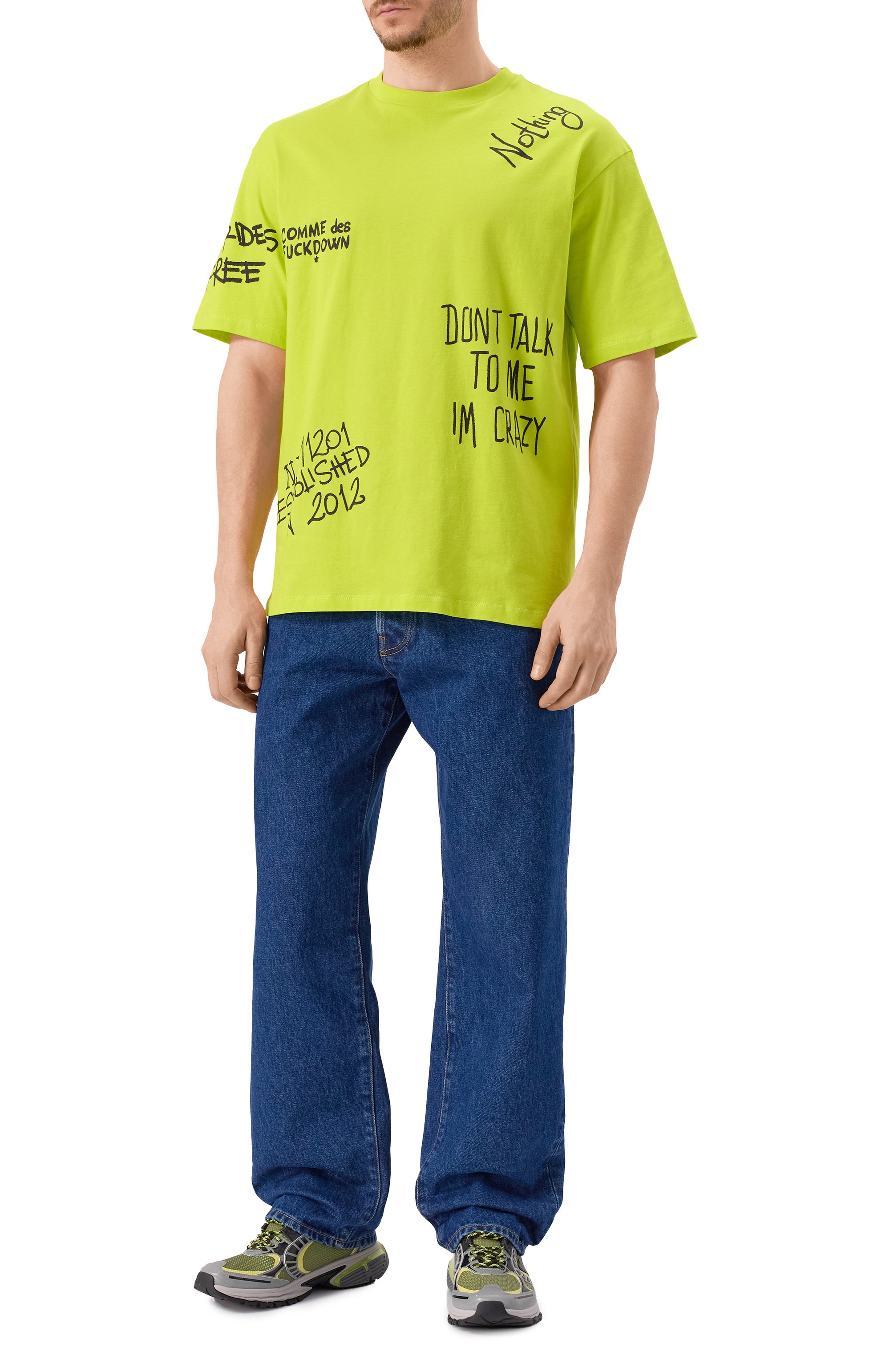 Хлопковая футболка COMME DES FUCKDOWN, арт. CFABM01552, фото 2