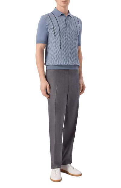 Поло из шелка и хлопка ZILLI, арт. KBP002M0144VBRDG0, фото 2